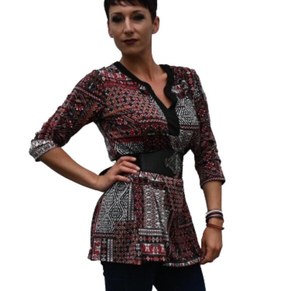 𝅺tuniquelight  tons of brown size m - Picture 1 of 3